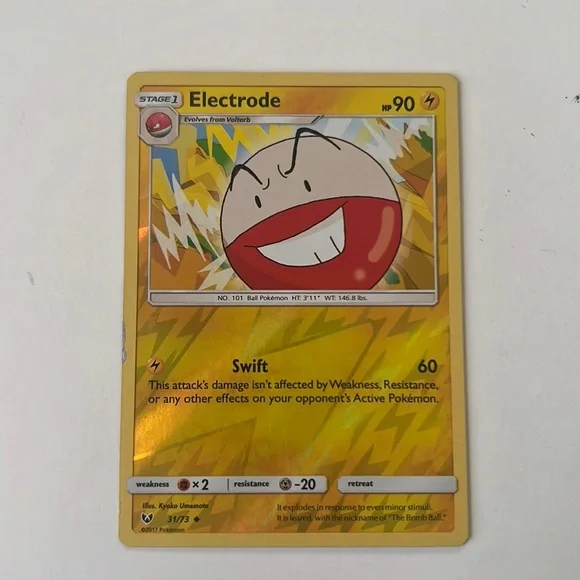 Pokemon | Toys | Electrode Pokmon Card | Poshmark
